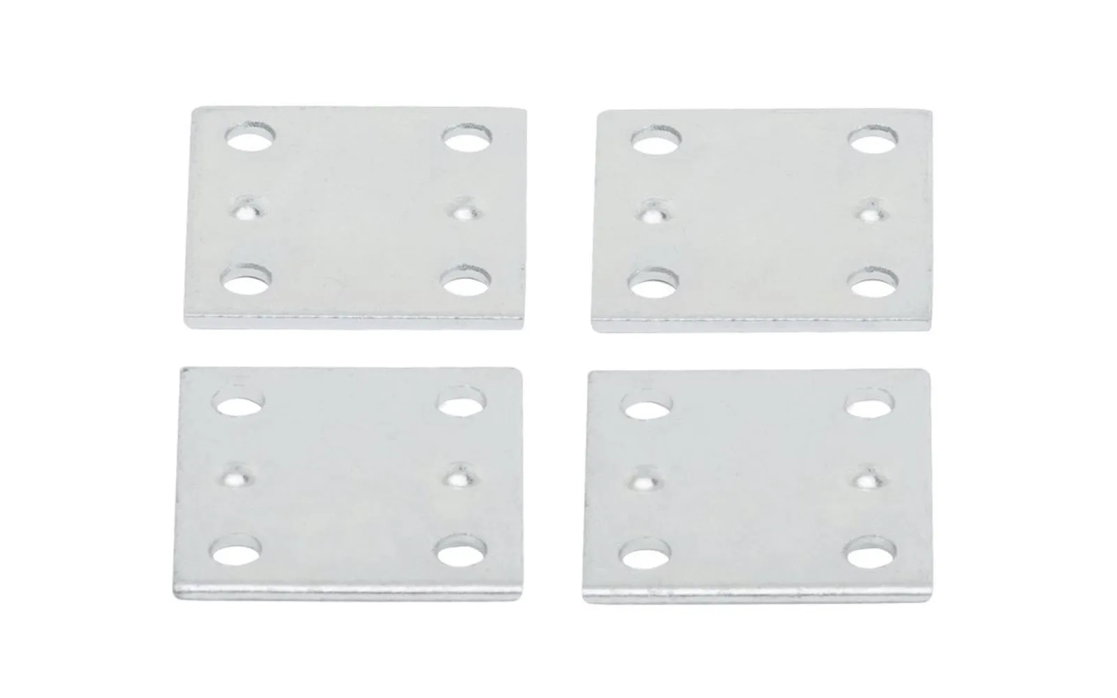 1-1/2" x 1-3/8" Zinc-Plated Mending Plates - 4 Pack