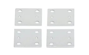 1-1/2" x 1-3/8" Zinc-Plated Mending Plates - 4 Pack