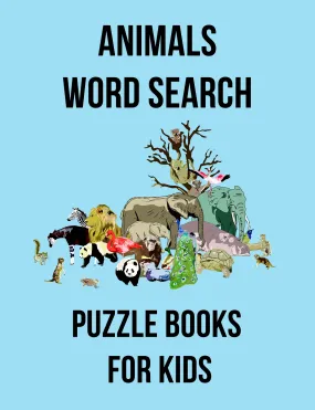 100 Word Search Puzzles For Kids - Digital Download