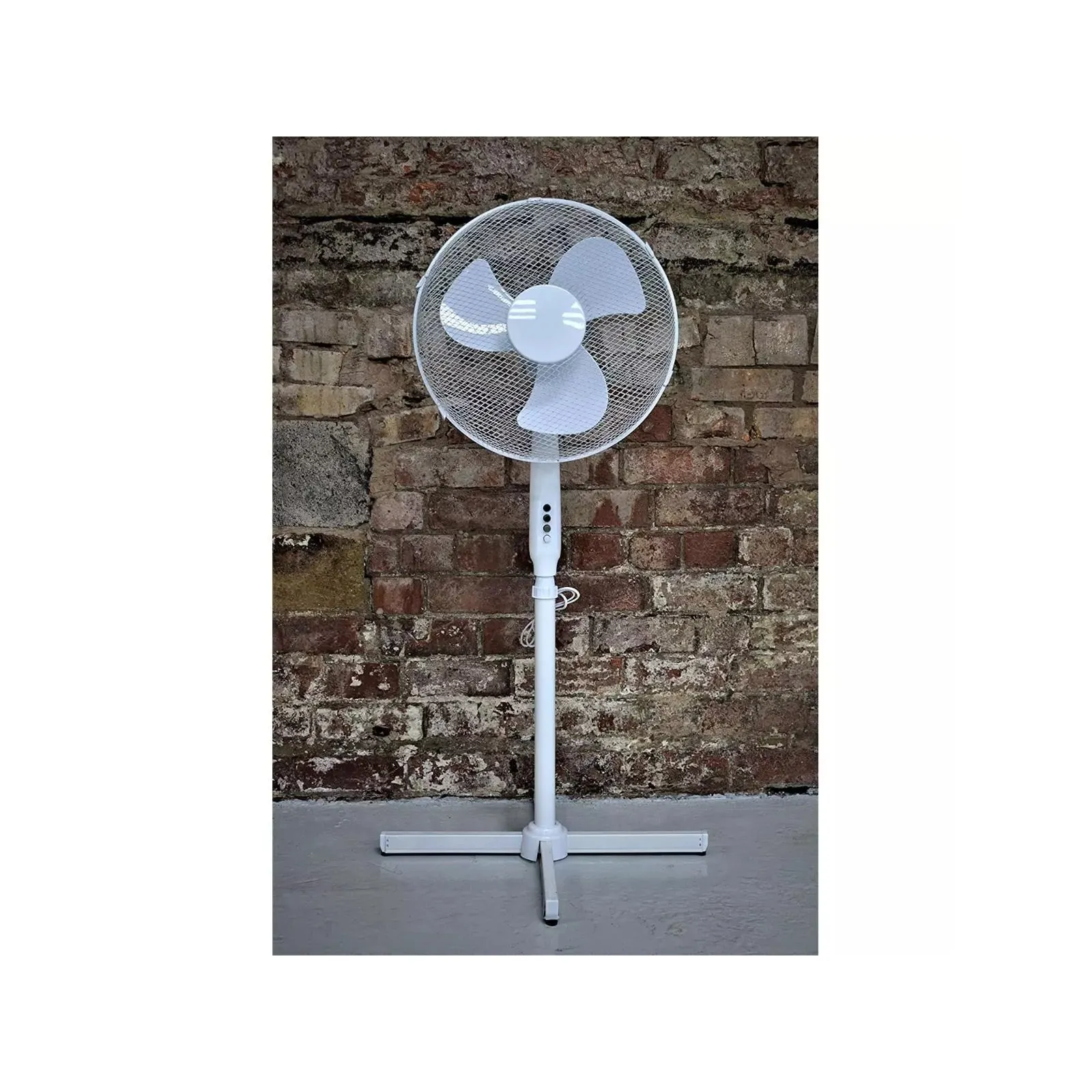 16" Oscillating Pedestal Fan Cross Base