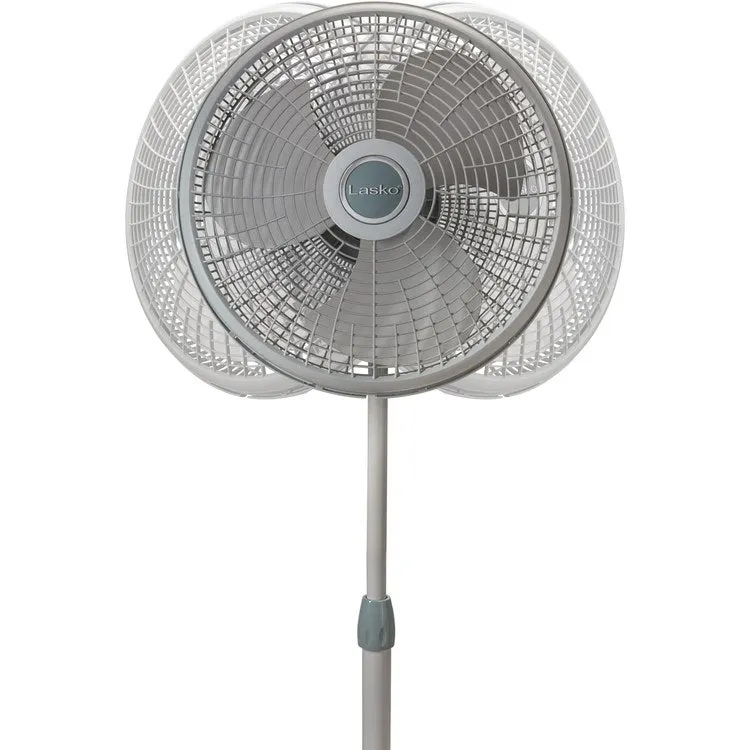 16" Performance Three-Speed Adjustable Pedestal Fan - White