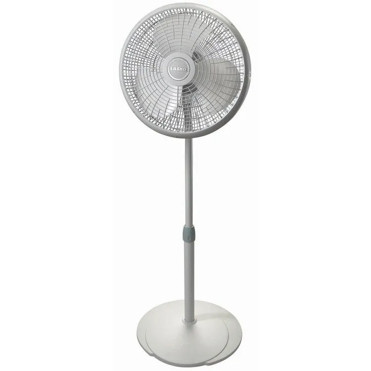 16" Performance Three-Speed Adjustable Pedestal Fan - White