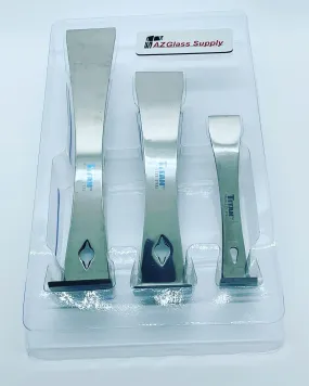 17007 Titan 17007 3-Piece Stainless Steel Pry Bar Scraper Set.