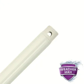 18" Downrod in Fresh White 99747 (Wet Rated)