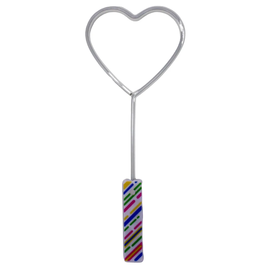 18" Rainbow Neon Heart Wand - 3 Modes (Each)