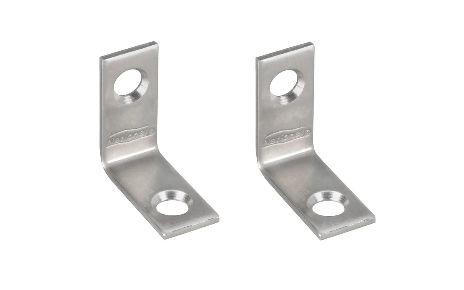 1" x 1/2" Stainless Corner Braces - 2 Pack