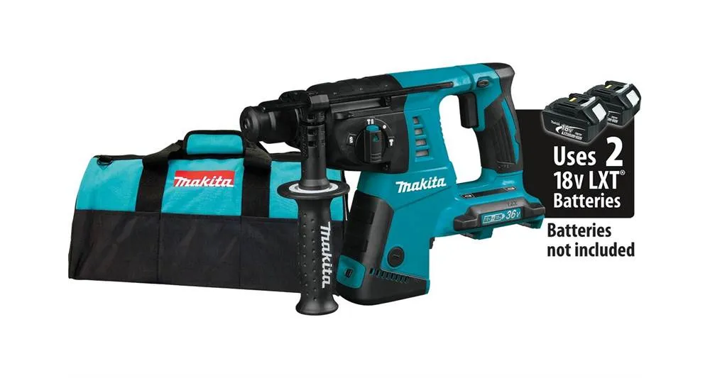 2021 Makita 36V (18V X2) LXT® 1" Rotary Hammer, accepts SDS-PLUS bits, Tool Only (XRH05Z)