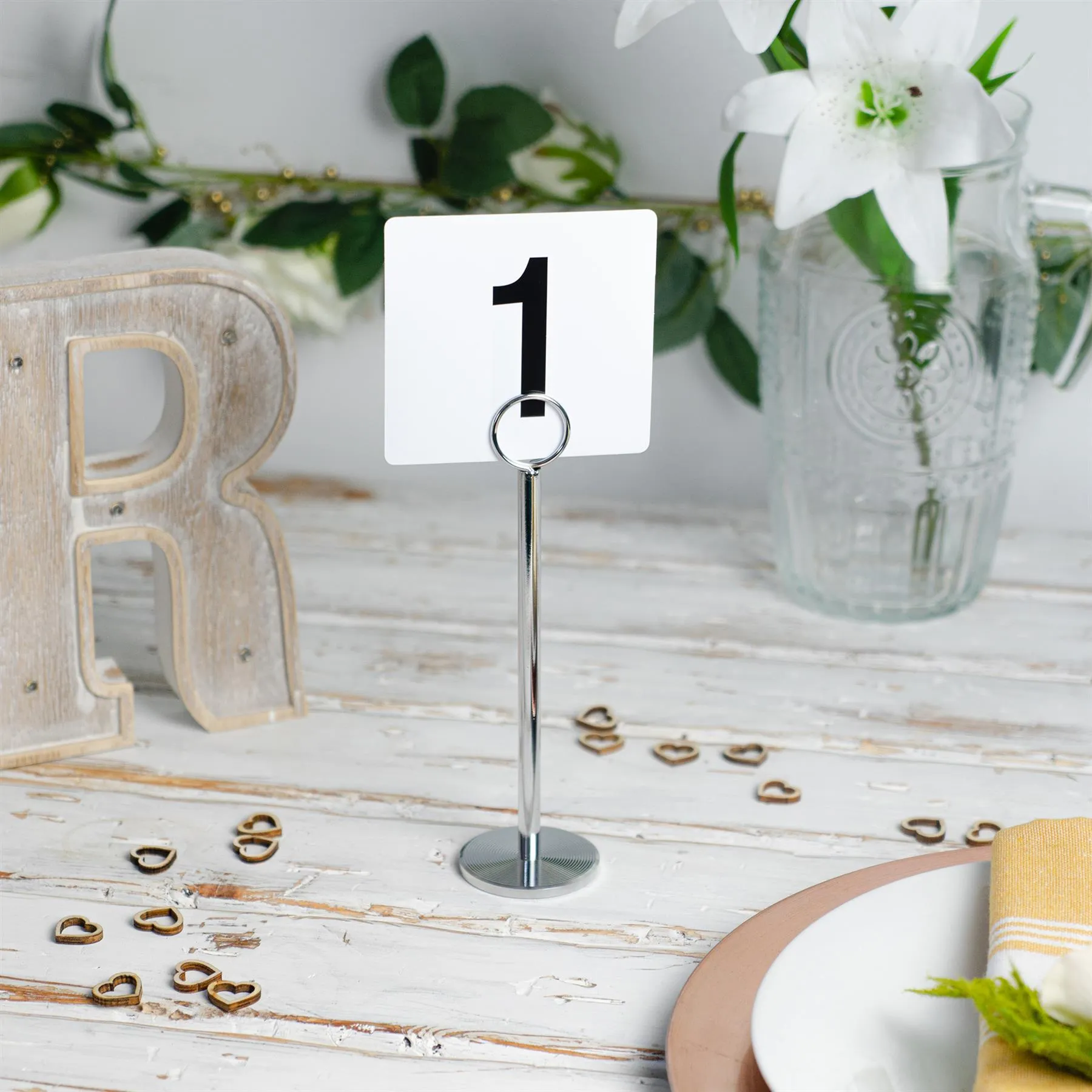 20cm Table Number Holders - Pack of 12 - By Argon Tableware