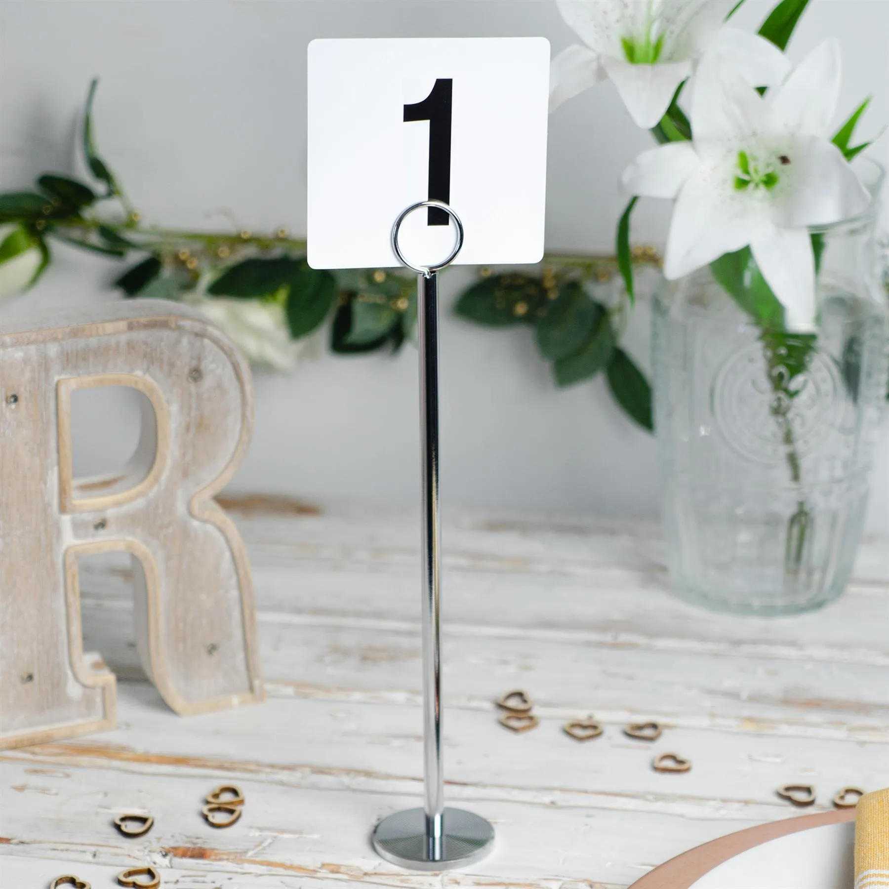 20cm Table Number Holders - Pack of 12 - By Argon Tableware