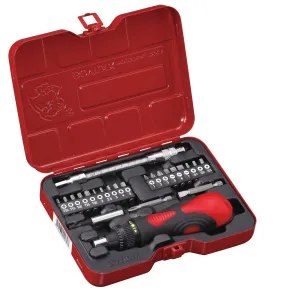 24 PC Ratchet Screwdriver & Bit Set