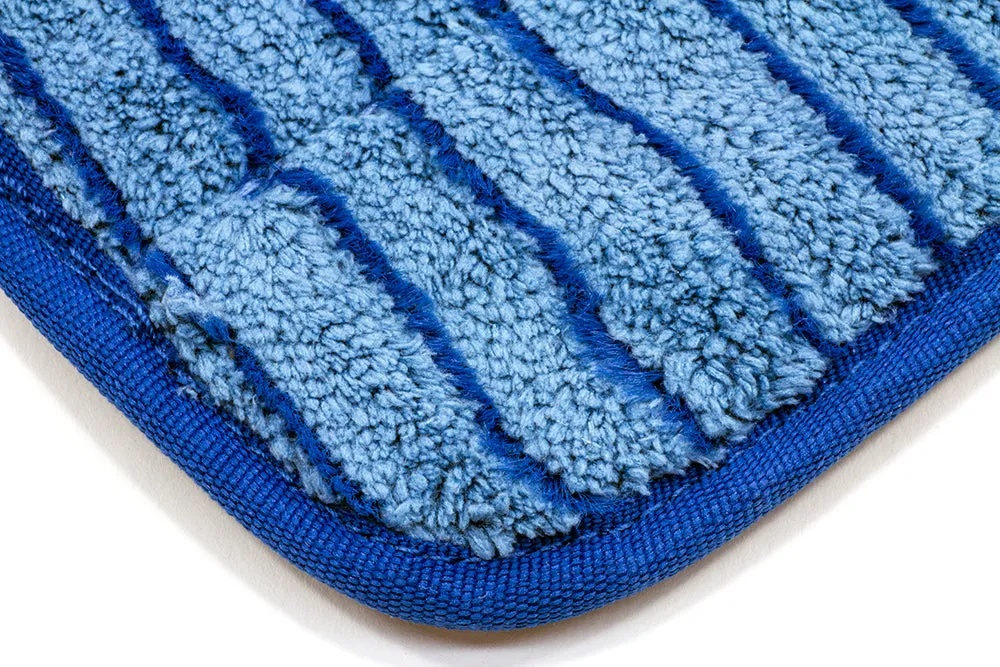 26'' x 5.5'' Microfiber Scrubber Mop Pad - Vertical Stripes