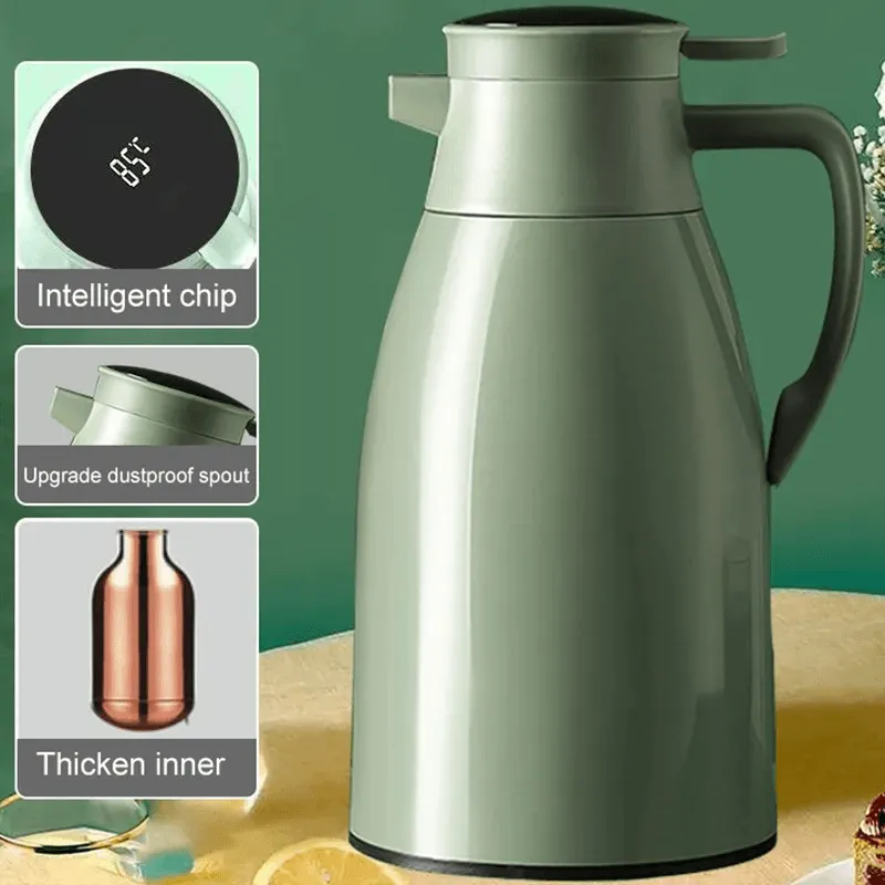 2L Elegant Touchscreen Thermal Beverage Dispenser - Premium Hot Drink Server