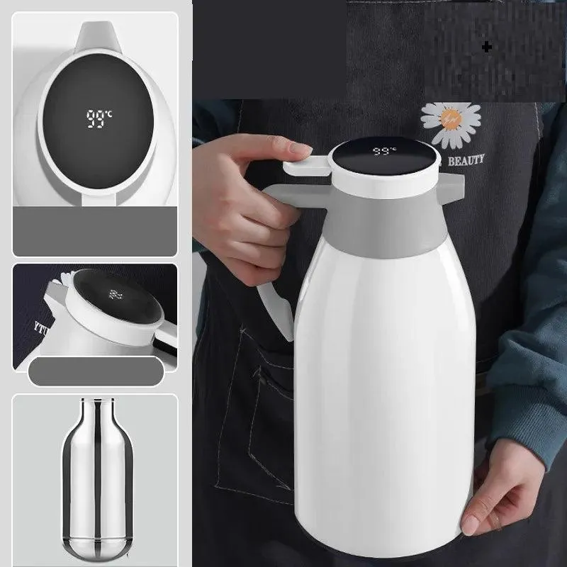 2L Elegant Touchscreen Thermal Beverage Dispenser - Premium Hot Drink Server