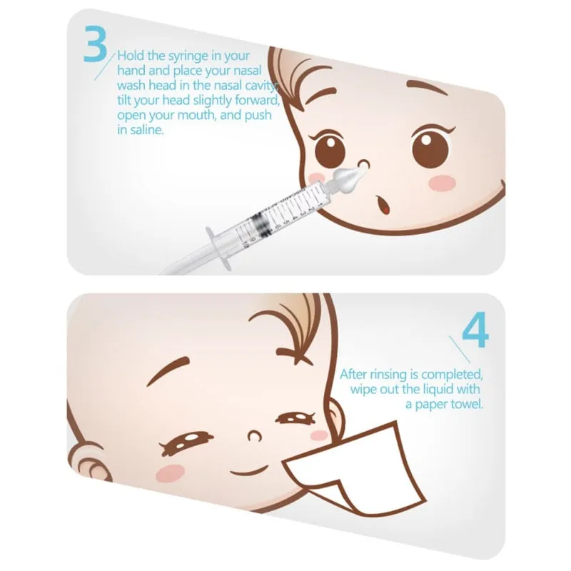 2Pcs 10ML Baby Care Nasal Aspirator Cleaner