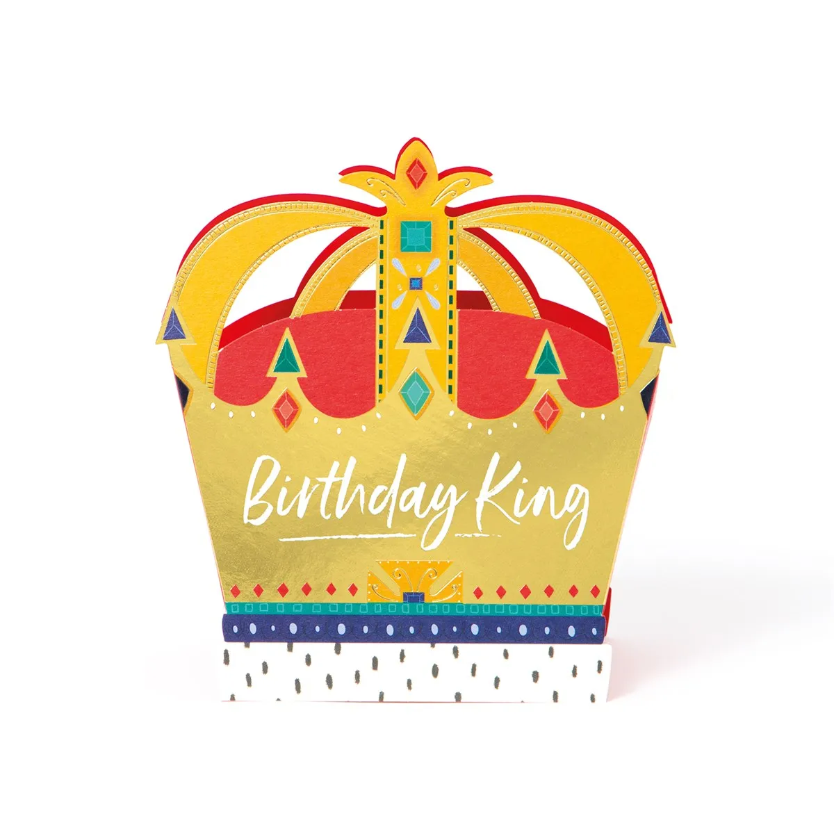 3D birthday King card