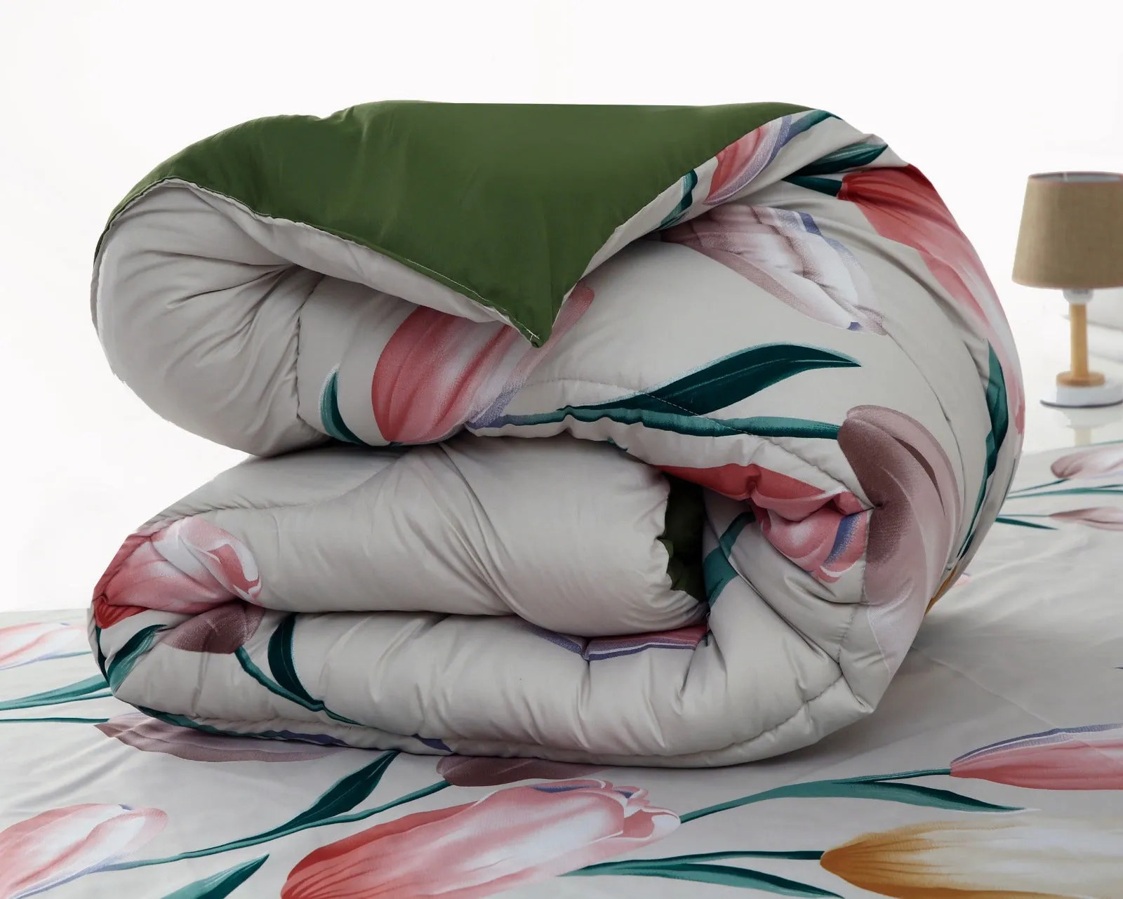 5 PCs Single Comforter Set-15187-Tulip