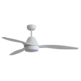 52″ (1320mm) Triumph AC Ceiling Fan with CCT 15w LED Light and ABS Blades in White MTF1333WS