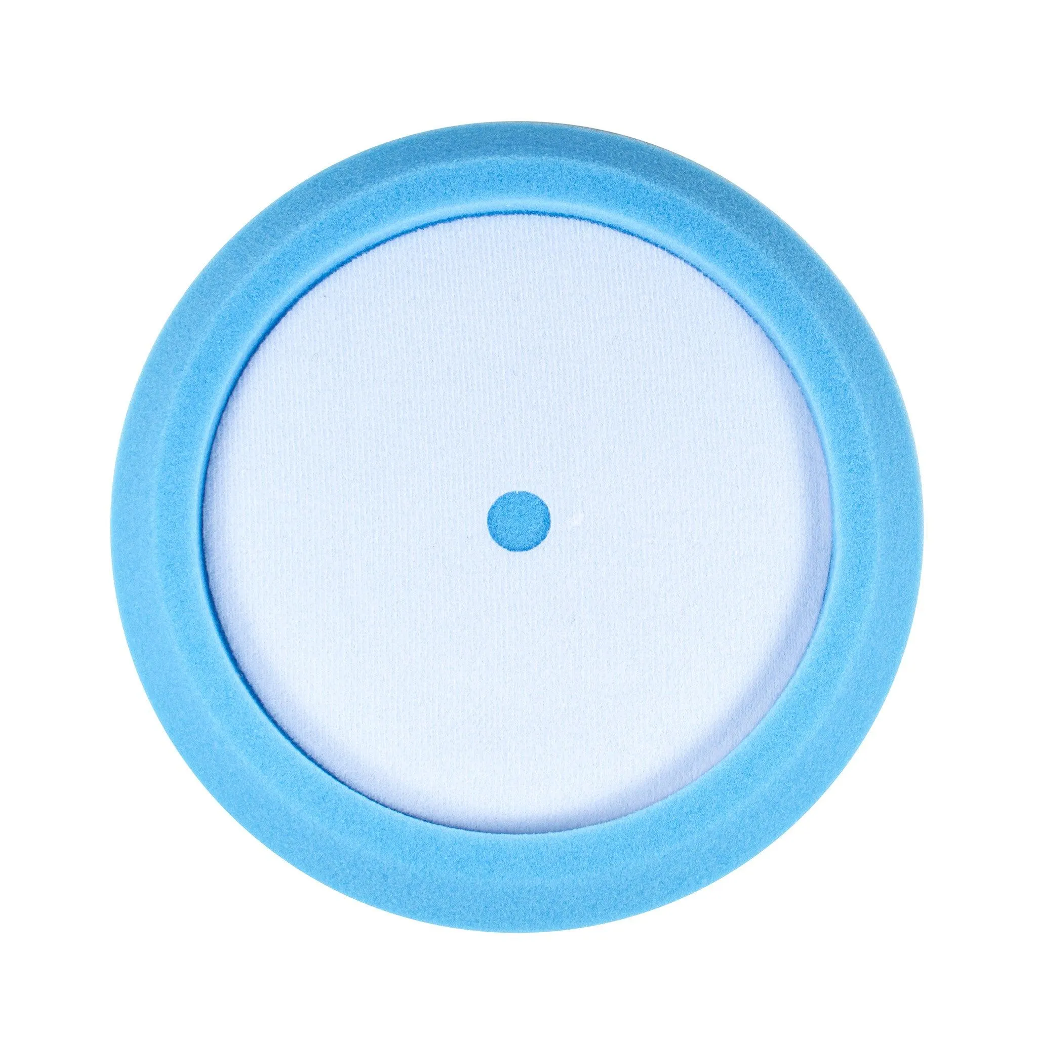 9" Blue Foam Buffing Pad Hook and Loop - Medium Cut