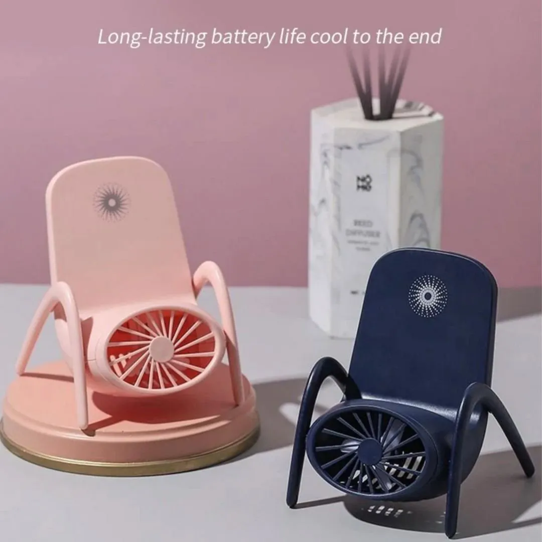 Adorable Portable Phone Holder with Fan | Quirky Gifts for Her