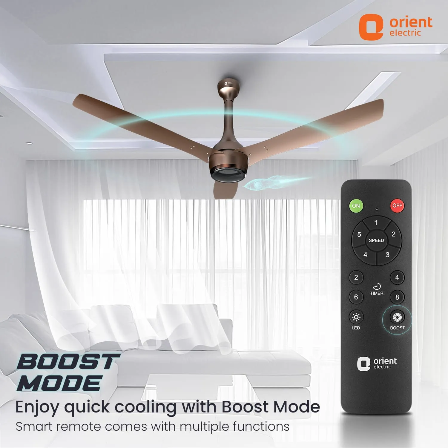 Aeon BLDC PRO Antidust Ceiling Fan with Remote | 5-Year Warranty |