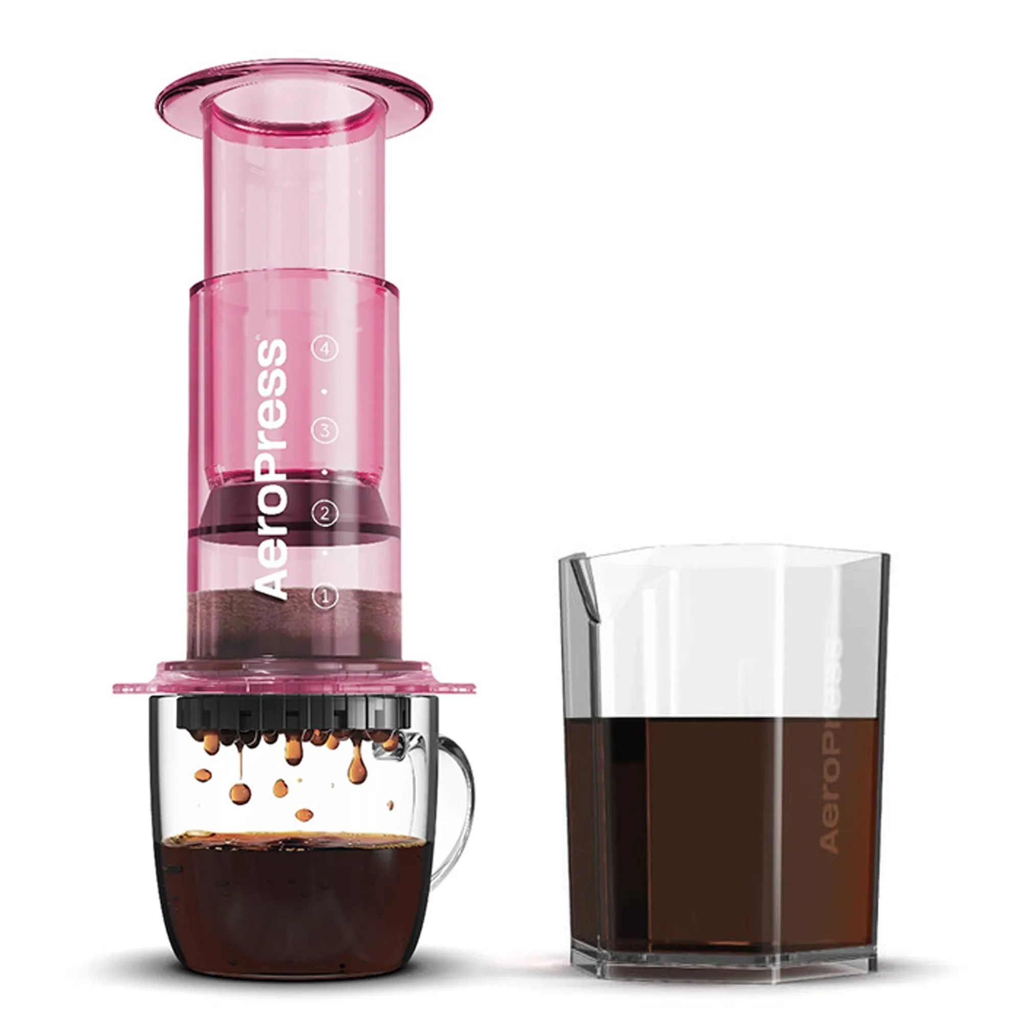 AeroPress Clear Coffee Maker & Carafe Bundle