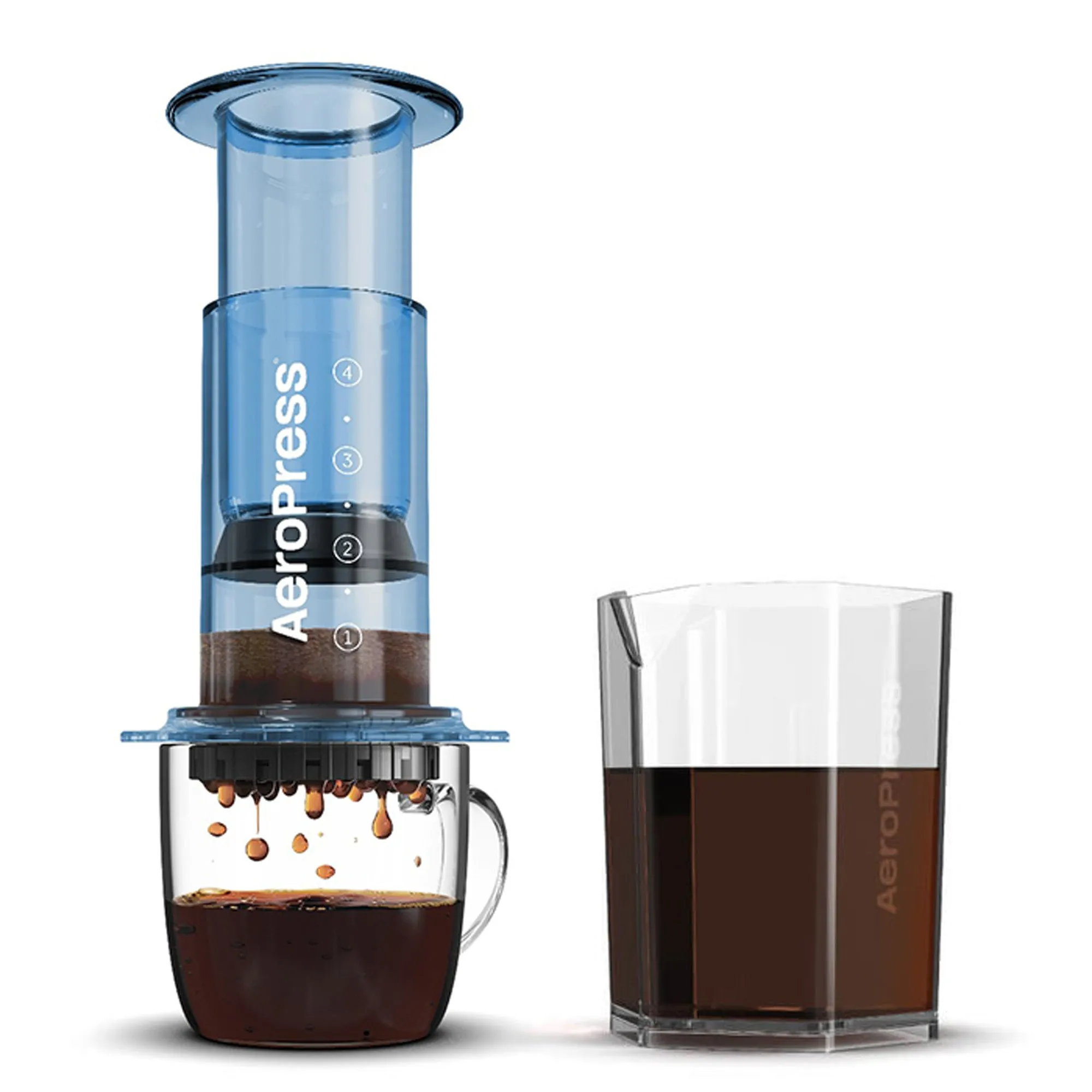 AeroPress Clear Coffee Maker & Carafe Bundle