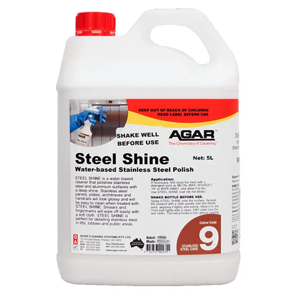 Agar Steel Shine Water Based Polish