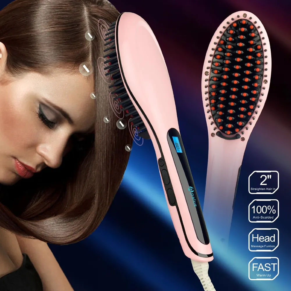 Apalus Brush Hair Straightener Detangling Hair Brush