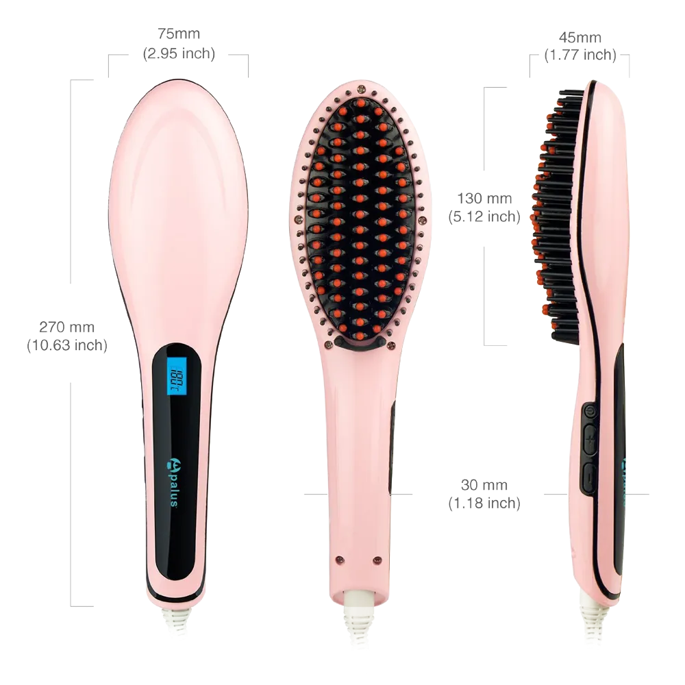 Apalus Brush Hair Straightener Detangling Hair Brush