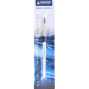 Aqua Elite Synthetic Kolinsky Sable Watercolor Travel Round Brush 6