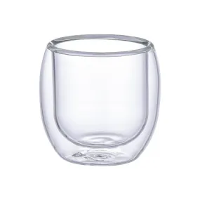 Aramoro Borosilicate Glass Double Wall Cup 50Ml 2Pcs/Set