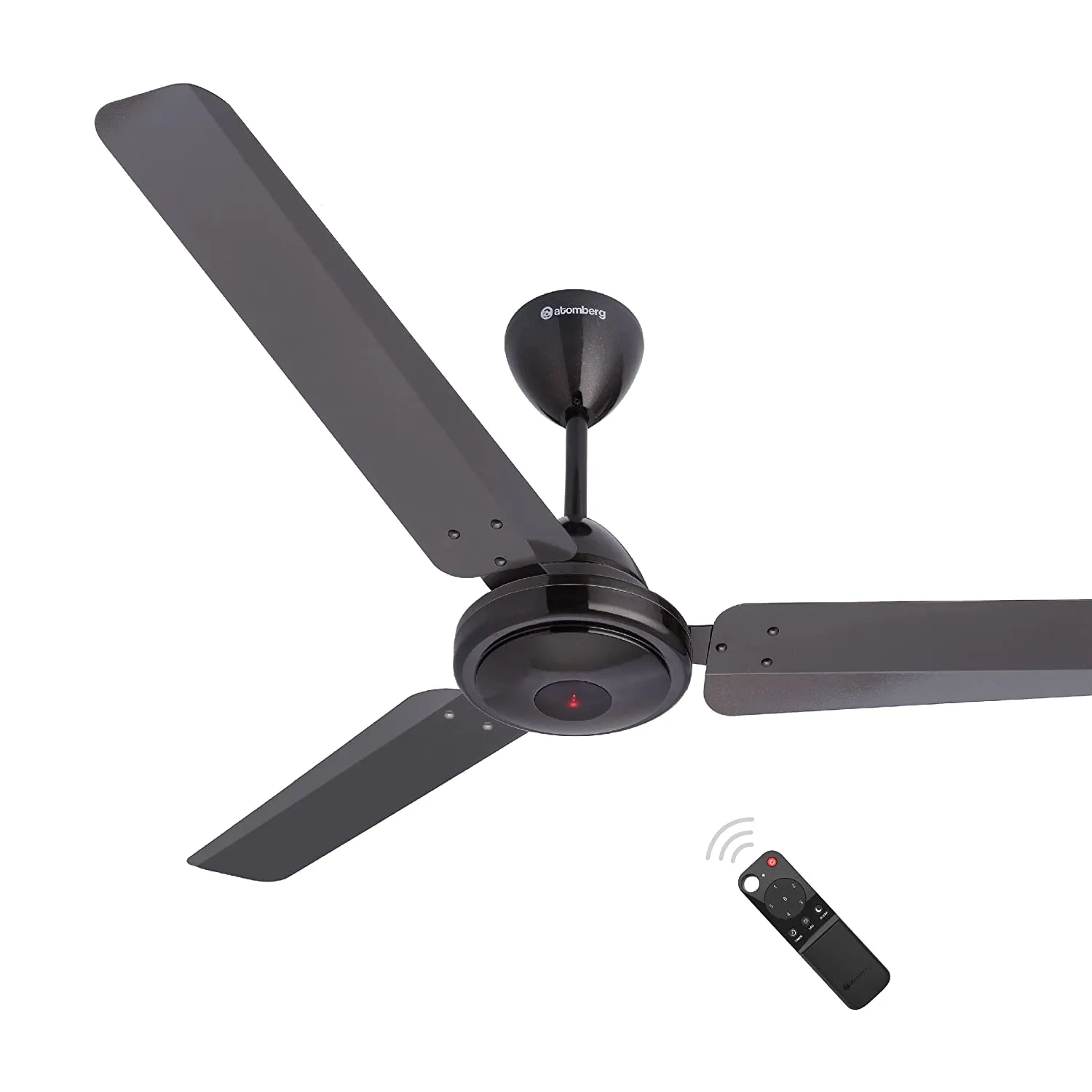 Atomberg Efficio Efficio   ceiling Fan 1200 MM 1200 mm BLDC Motor with Remote 3 Blade Ceiling   Earth Brown