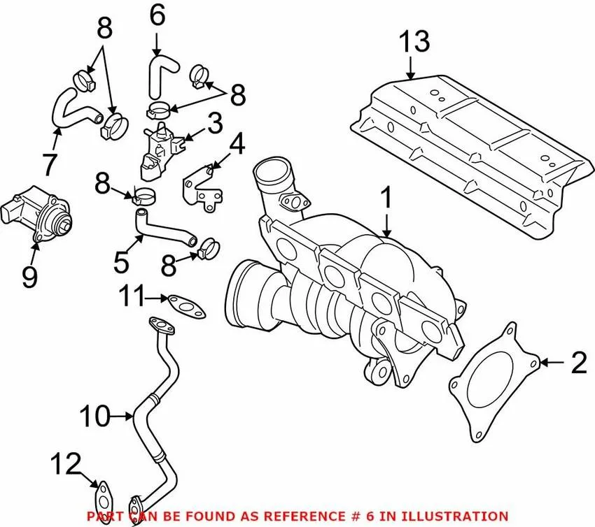 Audi Vacuum Line 06F145718R – Genuine VW/Audi