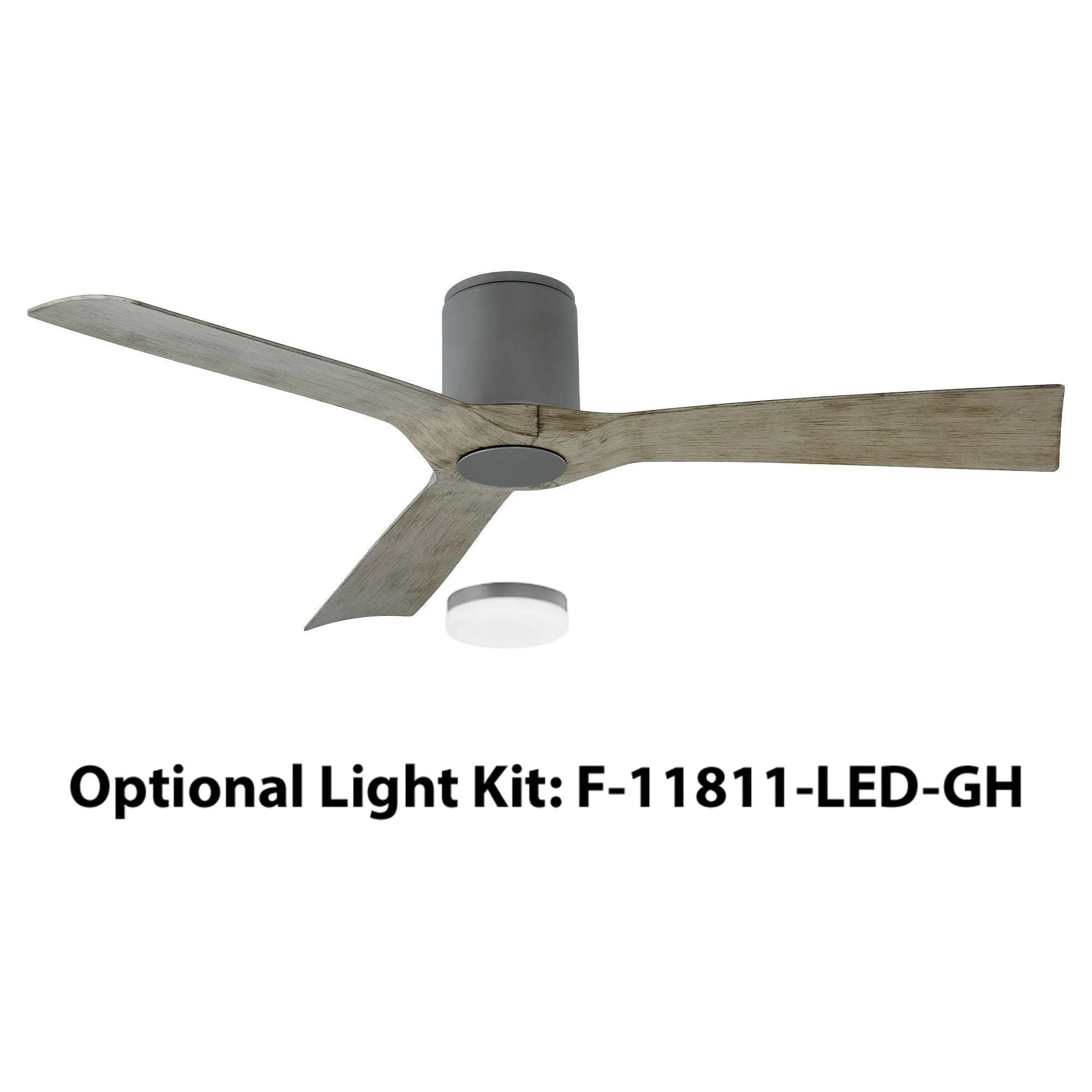 Aviator Indoor/Outdoor 3-Blade 54" Smart Flush Mount Ceiling Fan with Remote Control