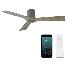 Aviator Indoor/Outdoor 3-Blade 54" Smart Flush Mount Ceiling Fan with Remote Control