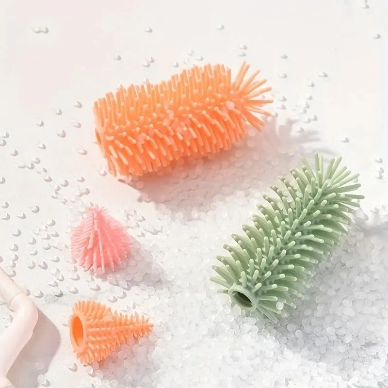 Baby Bottle Cleaner Set with Drying Rack - 6-in-1 2 Silicone Baby Bottle Brushes, Straw Brush, Nipple Brush & Storage Box