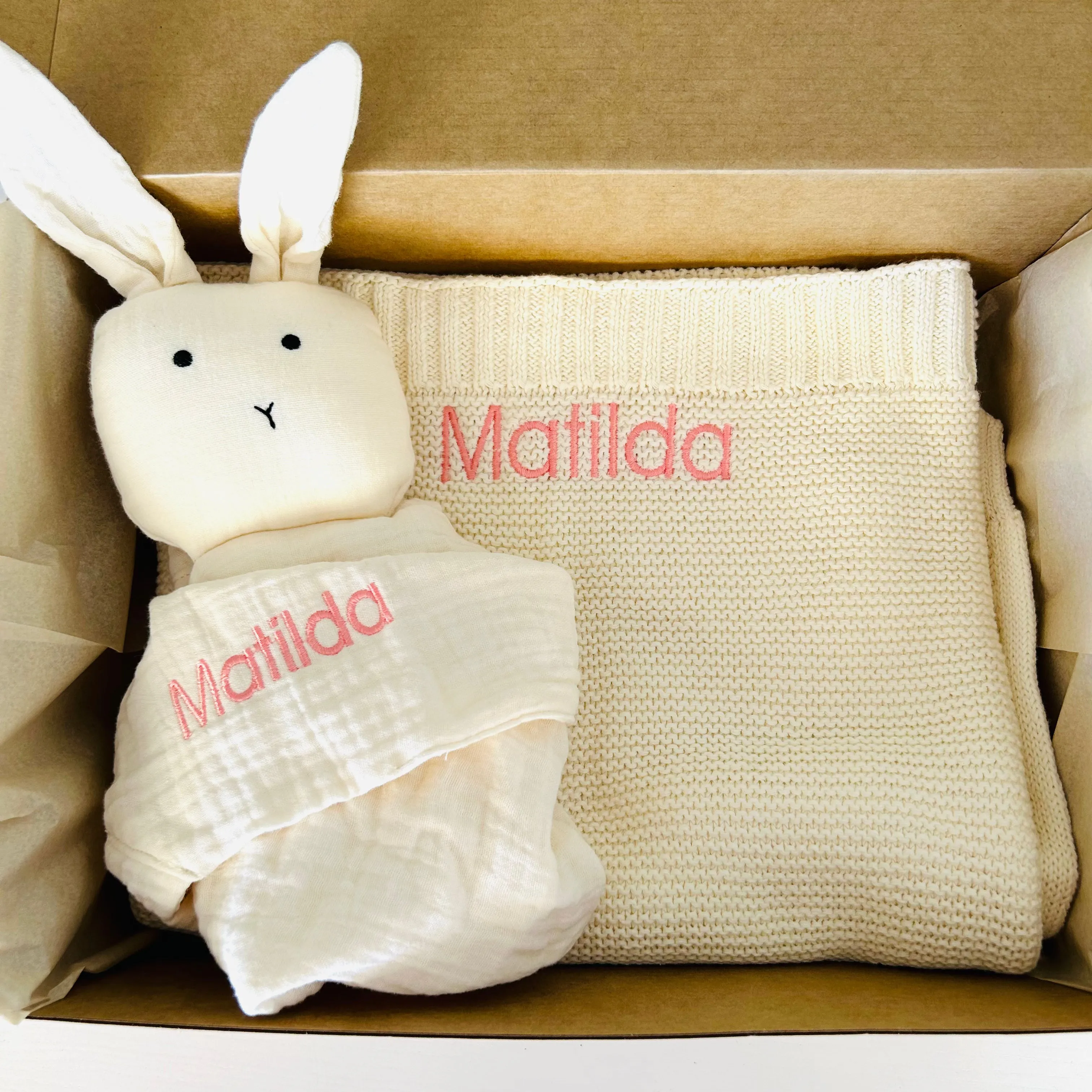 Baby Comforter Cream Bunny