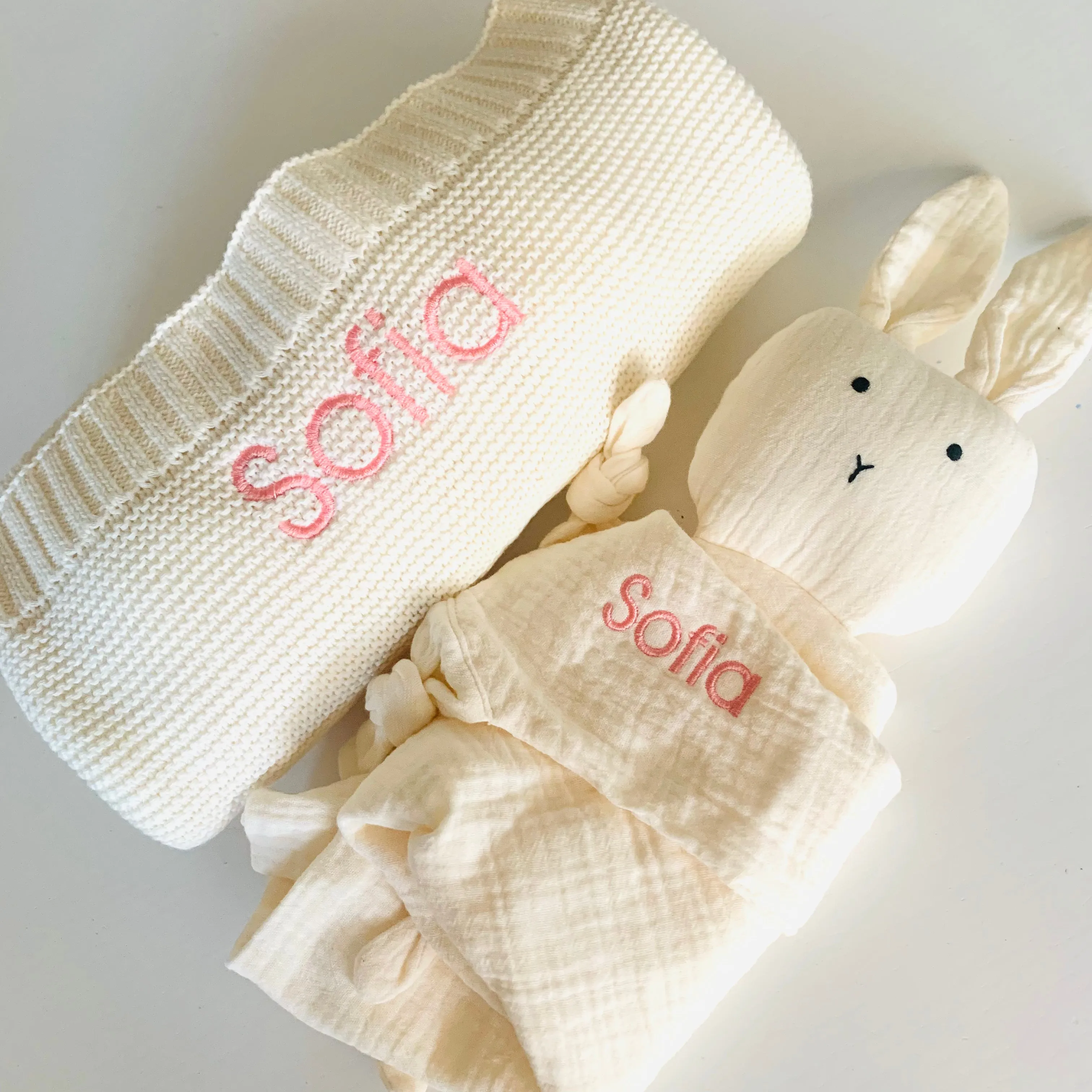 Baby Comforter Cream Bunny