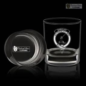 Barclay Family Crest Engraved Whiskey Glass