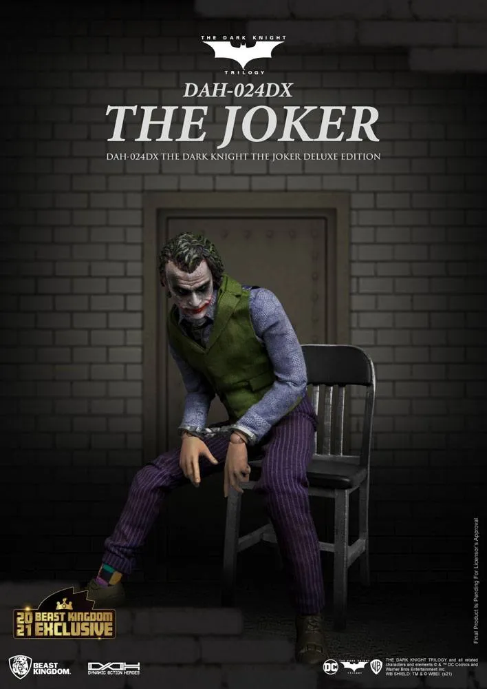 Batman The Dark Knight Dynamic 8Ction Heroes Action Figure 1/9 The Joker Deluxe Version 21 Cm