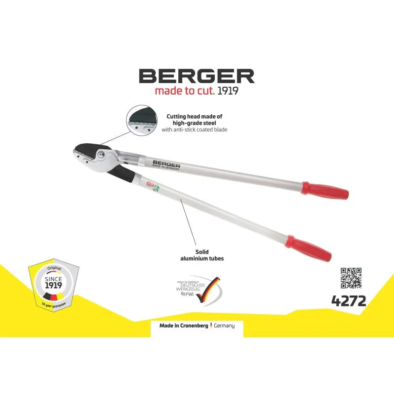 Berger Tools 4272 Anvil-System Lopping Shears with Replaceable Blade, 31.5 Inch