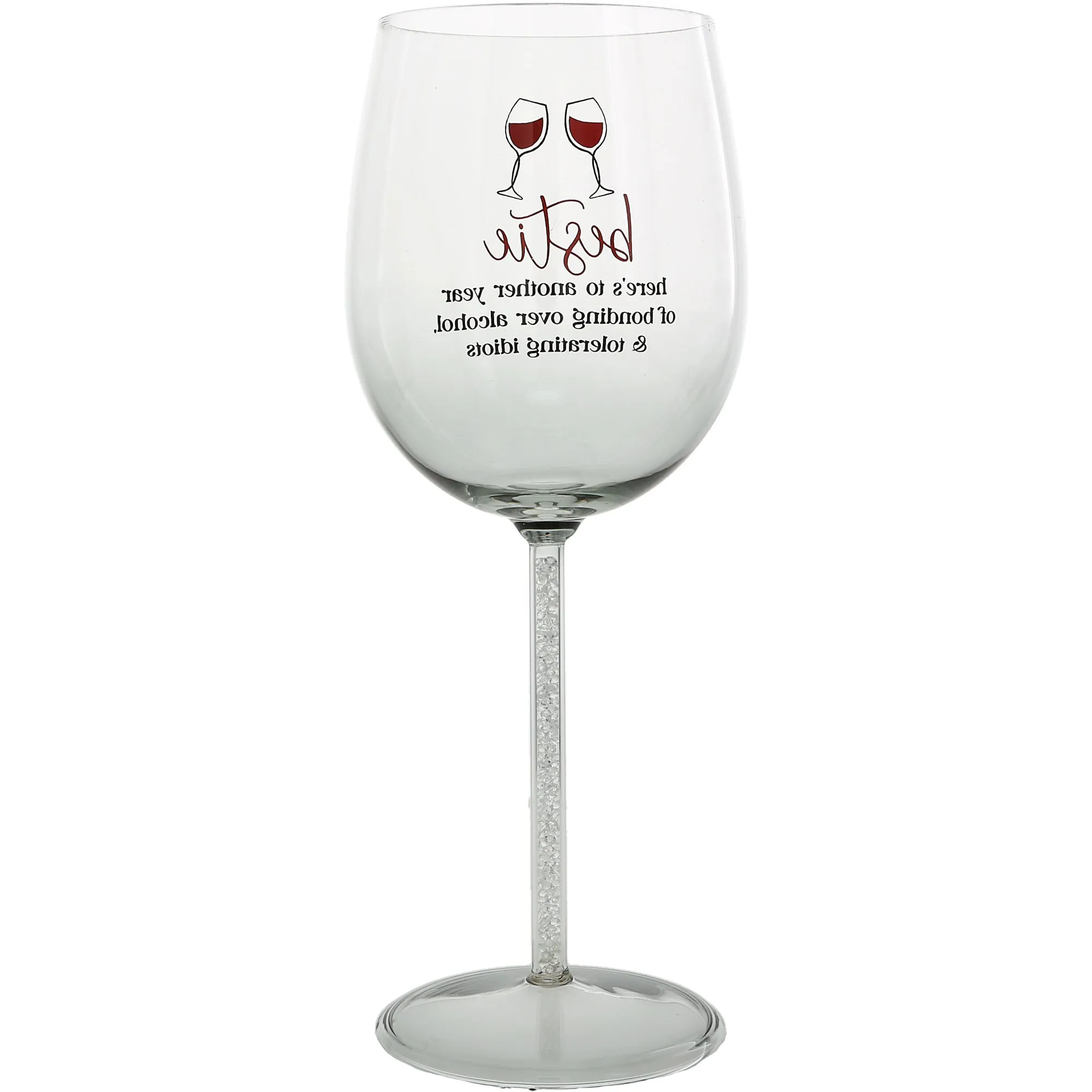 Bestie Gift Boxed 17 oz Wine Glass