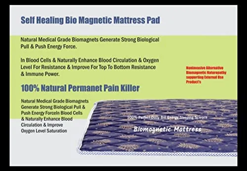 BIO Magnetic Mattress Protector with 2 Pillow (5X6 feet) Gray