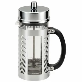 Bonjour 8-Cup Chevron French Press - Silver