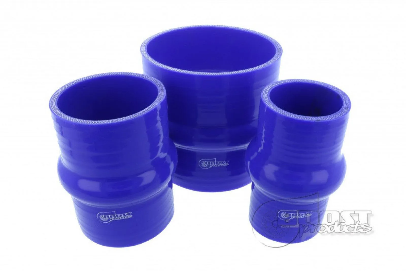 BOOST Products Silicone Coupler with Single Hump, 80mm (3-1/8") ID, Blue