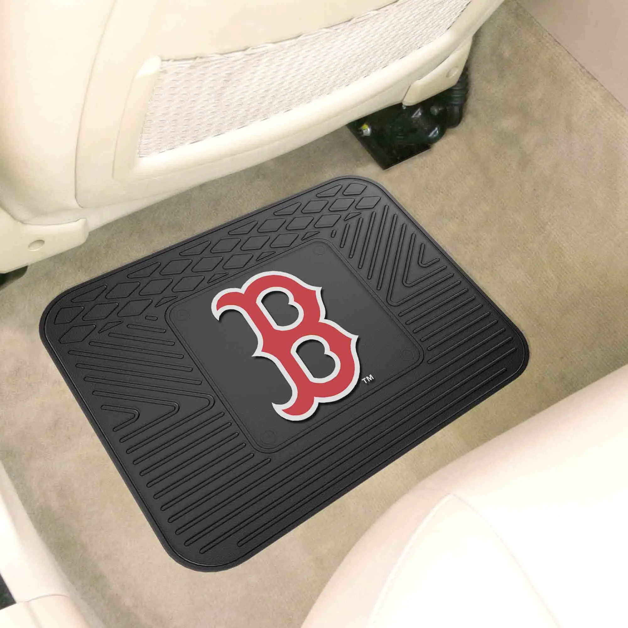 Boston Red Sox Back Seat Car Utility Mat - 14in. x 17in.