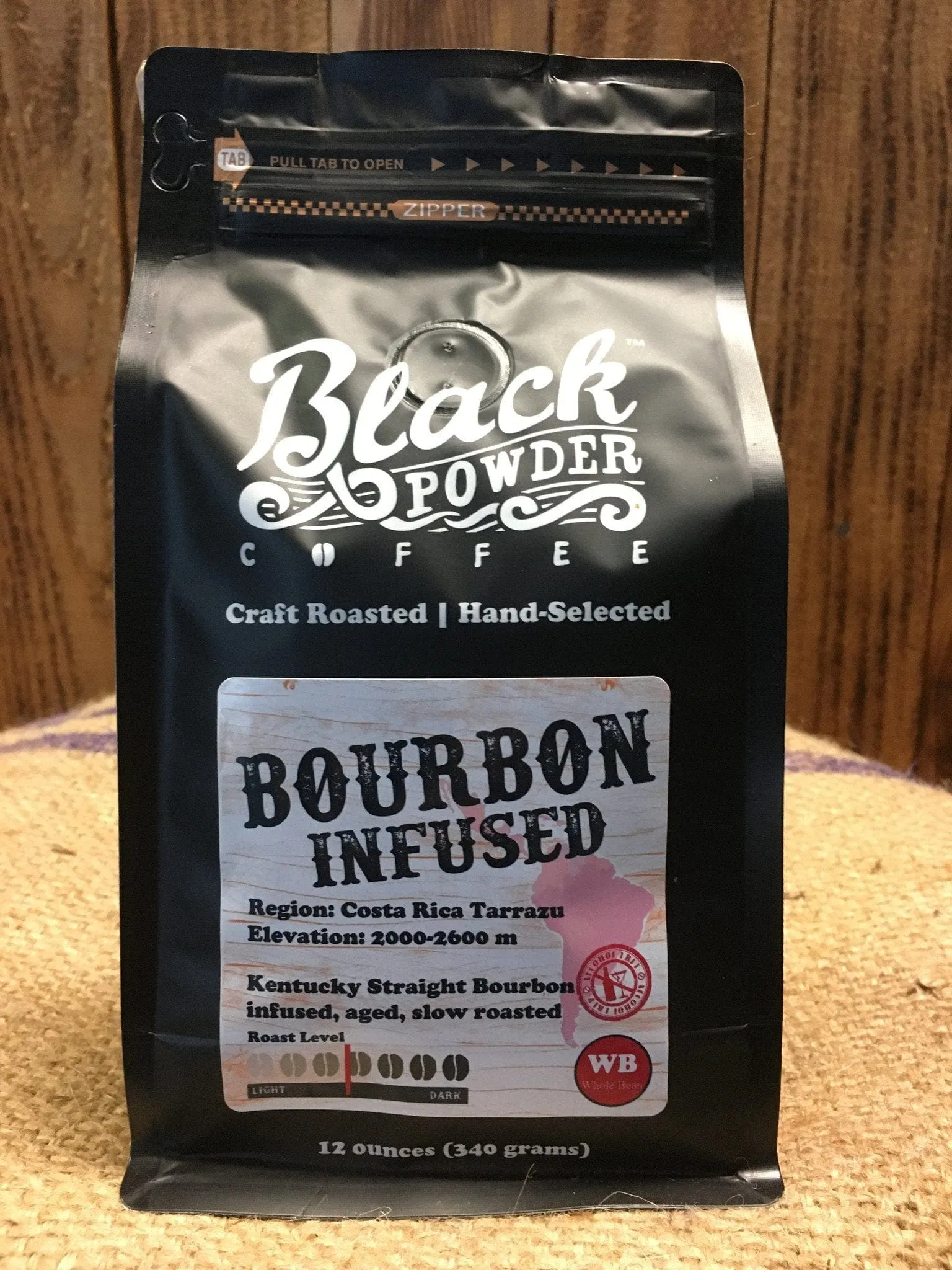 Bourbon Infused Coffee | Small Batch | Medium Roast by Black Powder Coffee