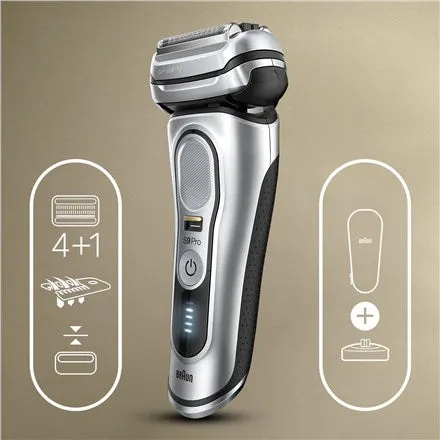 Braun | Shaver | 9417S | Operating Time (Max) 60 Min | Wet & Dry | Silver