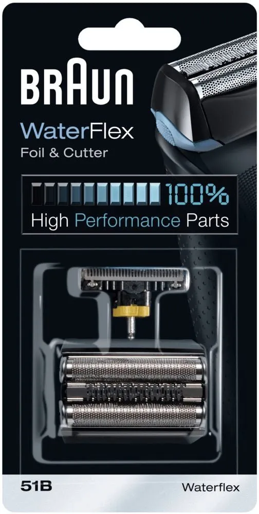 Braun Waterflex 51B Replacement Foil & Cutter For Electric Shaver Waterflex Black