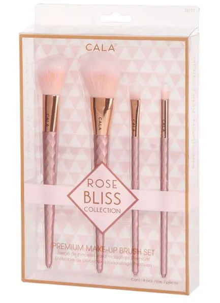 CALA ROSE BLISS PREMIUM MAKE-UP BRUSH SET (4 PCS)